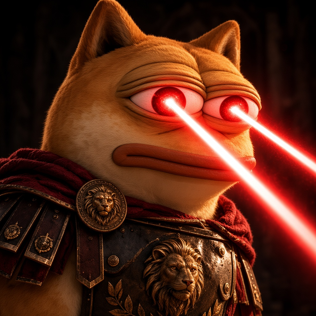 Dopeus Maximus with laser eyes