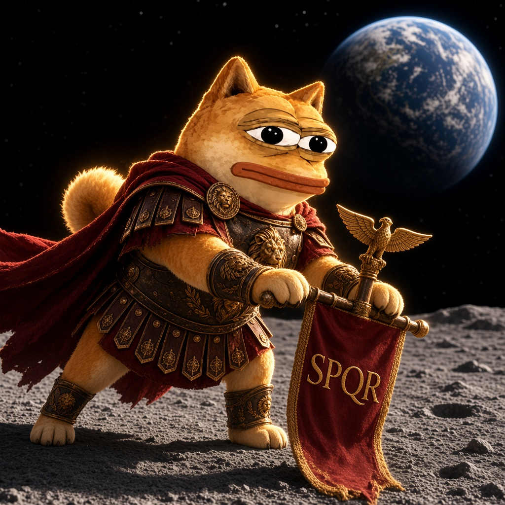 Dopeus Maximus plants a banner on the moon