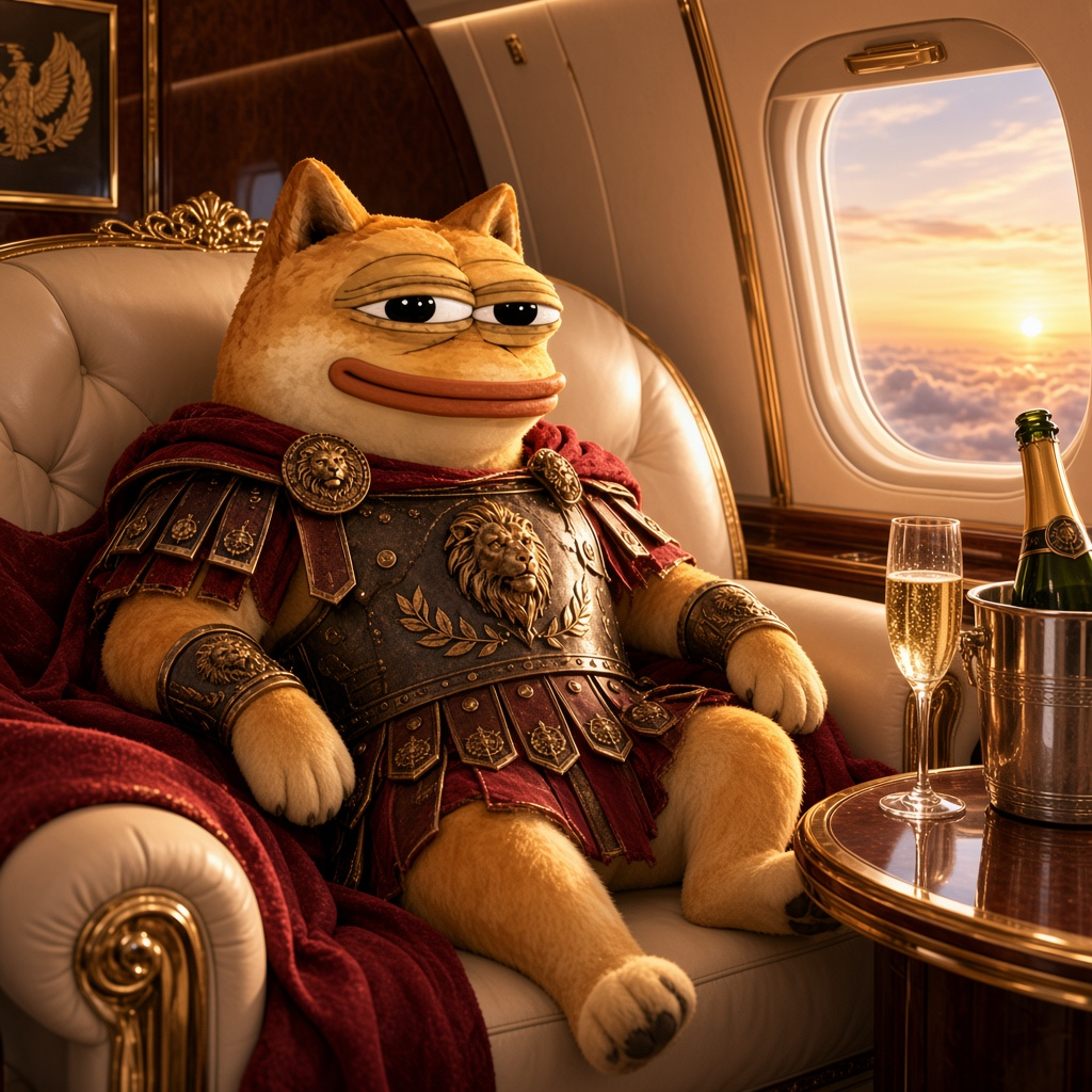 Dopeus Maximus flying in private jet luxury