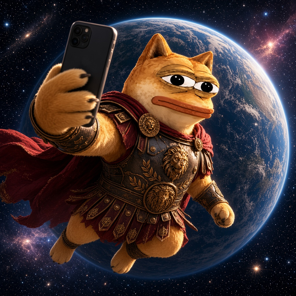 Dopeus Maximus takes a selfie in space